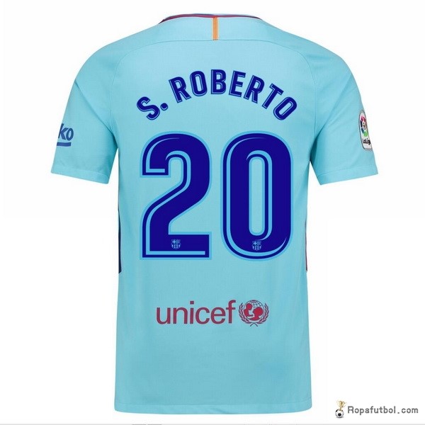 Camiseta Barcelona Replica Segunda Ropa S.Roberto 2017/18